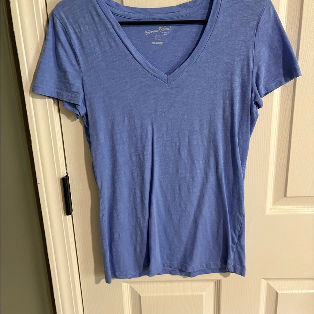 Universal Thread Women's Short Sleeve Blue Tee